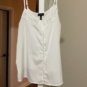 White Spaghetti Strap Blouse